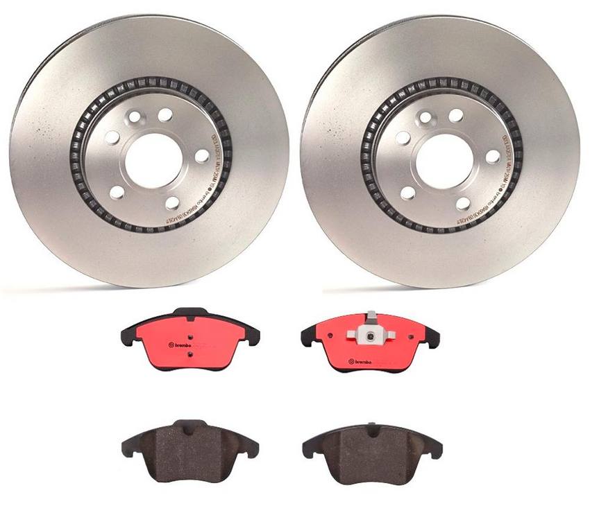 Land Rover Brakes Kit Brembo Pads and Rotors Front (316mm) (Ceramic